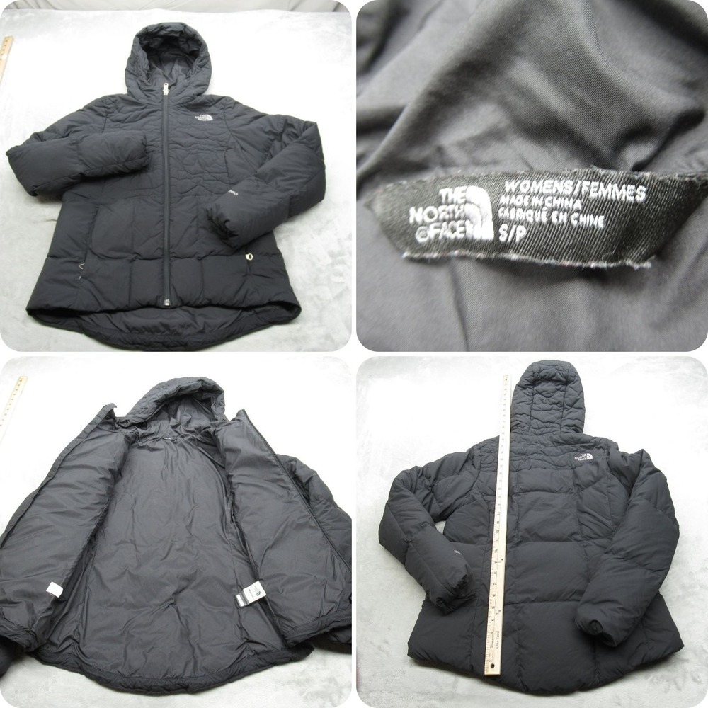 The North Face Down Jacket Womens Small Black Rhea‎ 550 Fill Puffer Light Pack